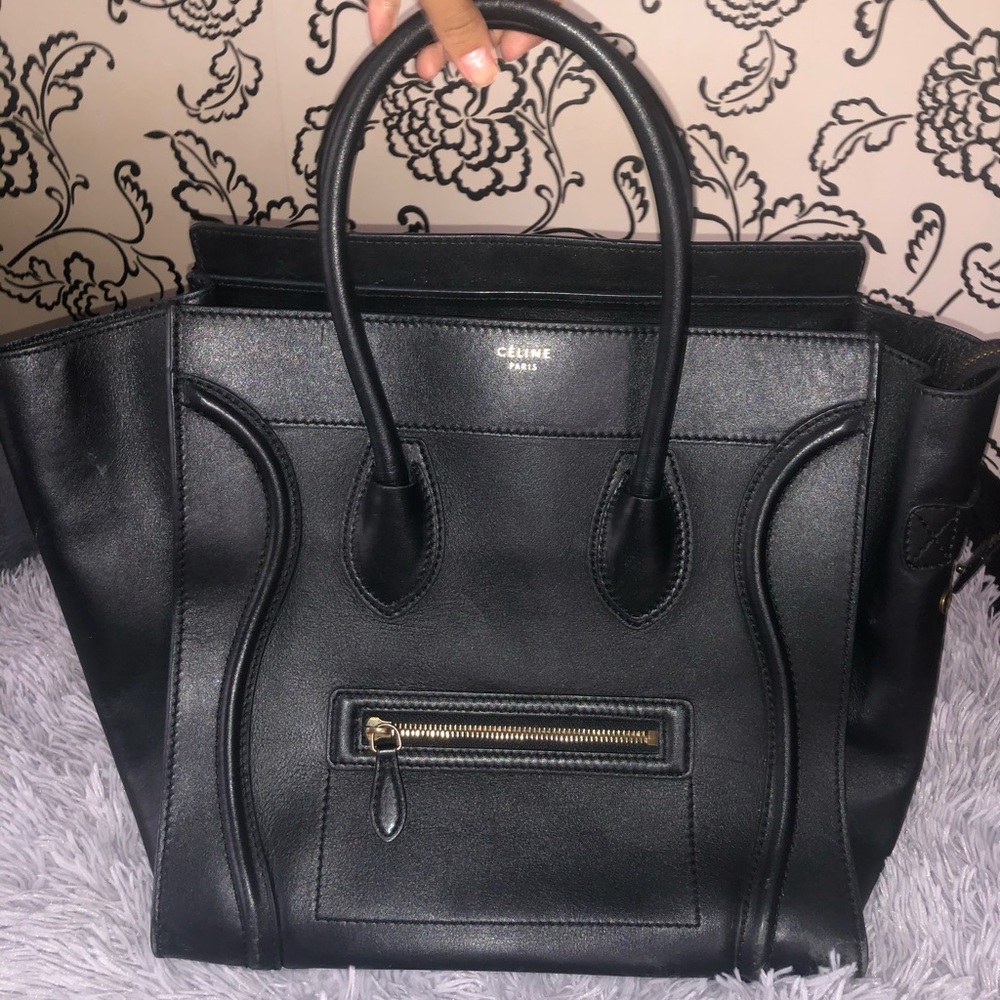 CELINE MICRO LUGGAGE HANDBAG IN SMOOTH CALFSKIN